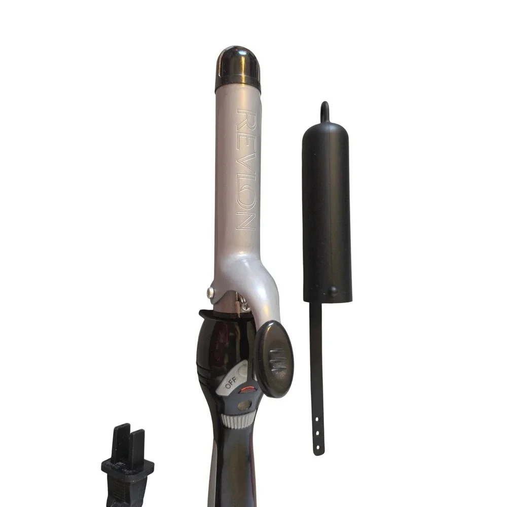 Revlon Perfect Heat Curling Iron  with‎ Heat Sleeve Cover 1-1.5